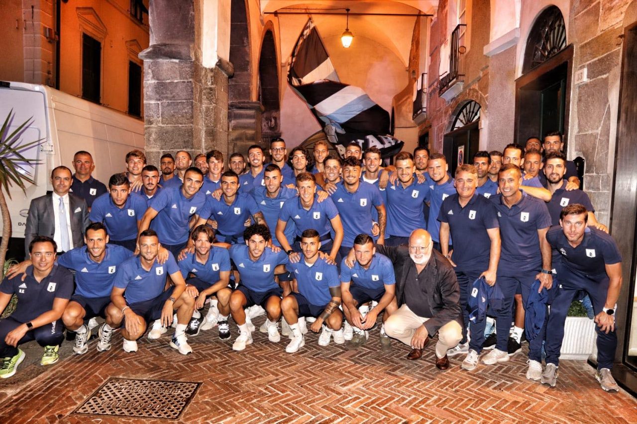 Virtus Entella, presentazione della squadra in piazza Fenice