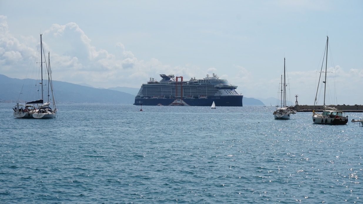 Colosso delle crociere a Santa Margherita, battesimo per il molo