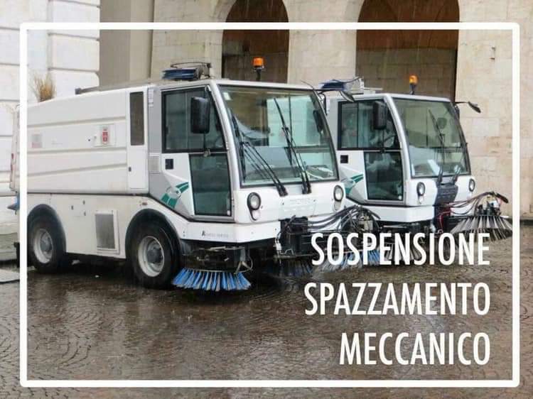 Spazzamento meccanico delle strade sospeso a Chiavari per la settimana di Ferragosto