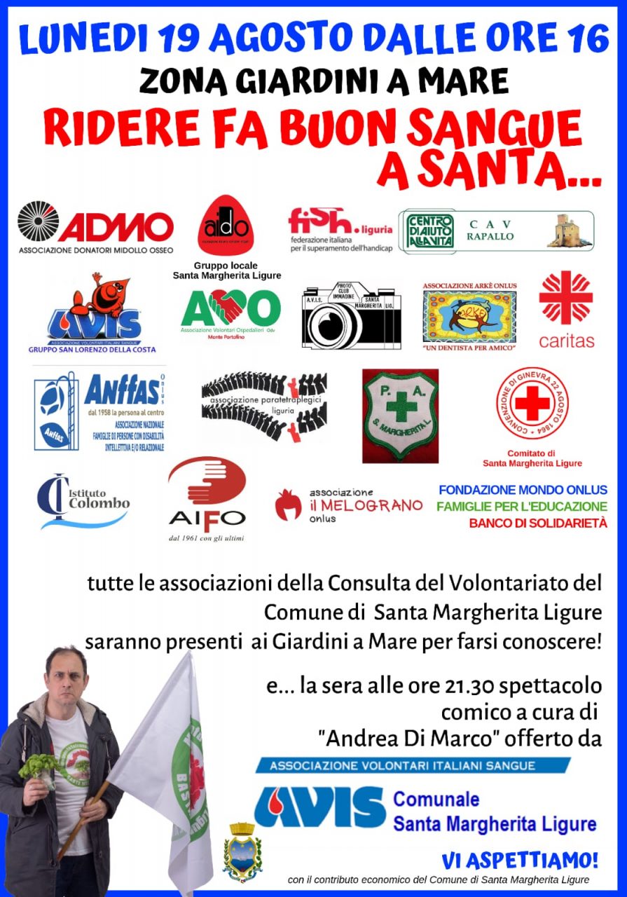 Santa Margherita Ligure, volontari in piazza con Avis