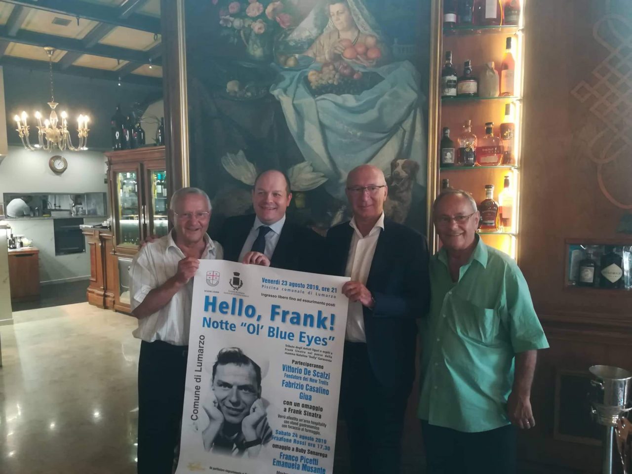 Lumarzo: venerdì 23 agosto arriva “Hello, Frank!”