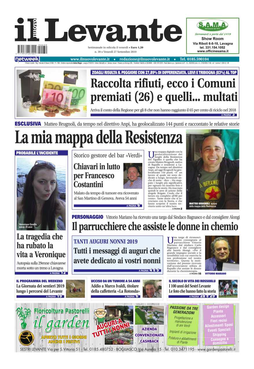 Inchieste, approfondimenti e interviste su Il Nuovo Levante da oggi in edicola