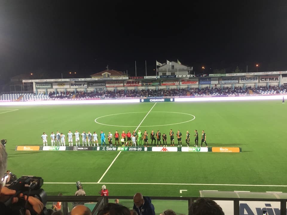 Il Venezia ferma la corsa dell’Entella