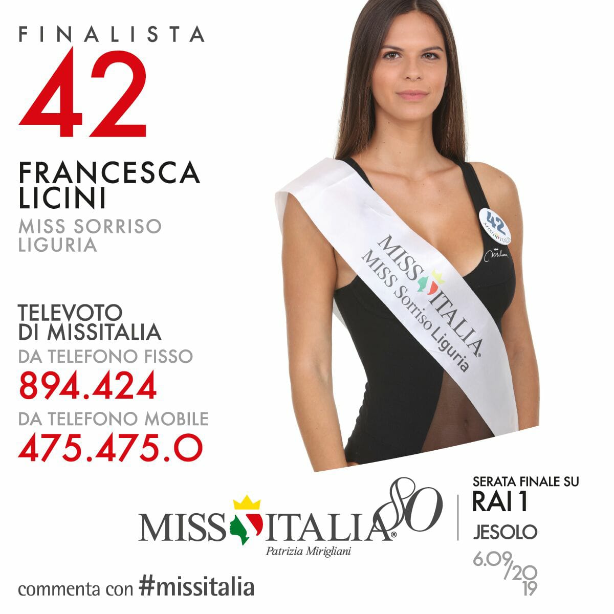 Francesca Licini Miss Sorriso Liguria N° 42 1