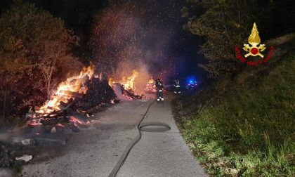 Incendio a Borzonasca nella notte