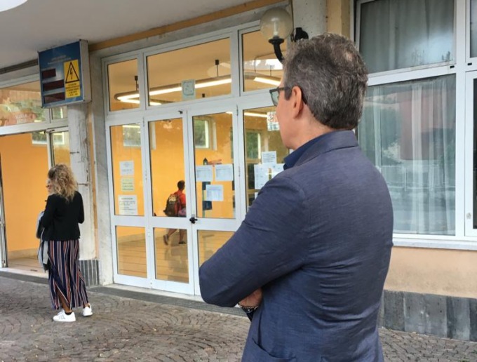 Primo giorno di scuola a Recco