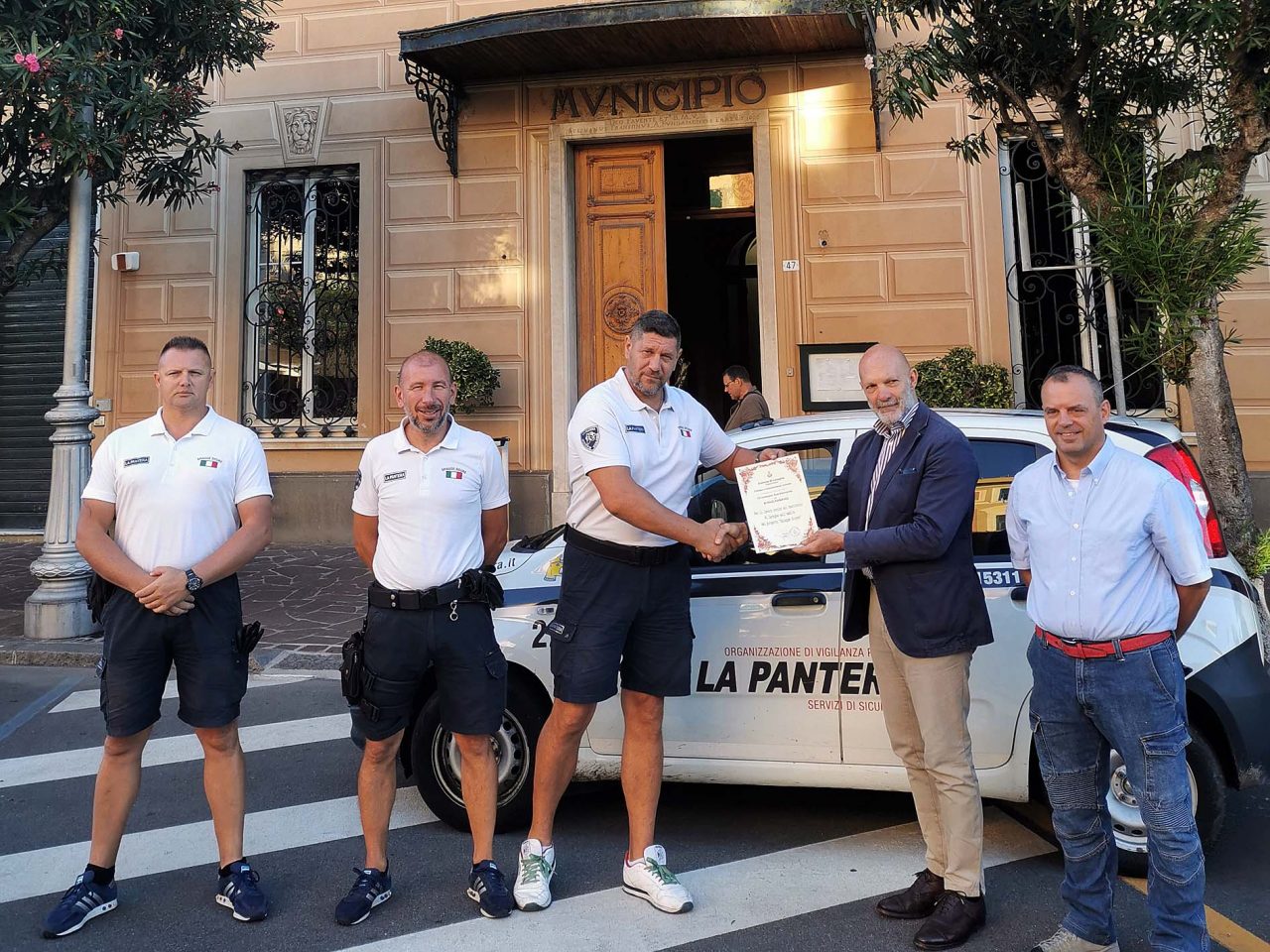 Mangiante premia la vigilanza privata
