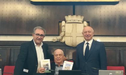 Boitano con il poeta di Avegno Chiossone a Milano