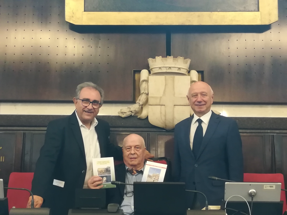 Boitano con il poeta di Avegno Chiossone a Milano