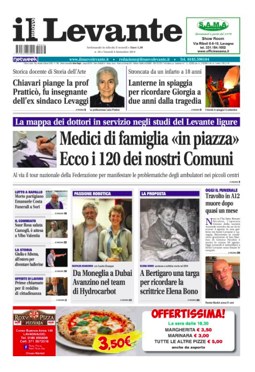 Inchieste, approfondimenti e interviste su Il Nuovo Levante da oggi in edicola