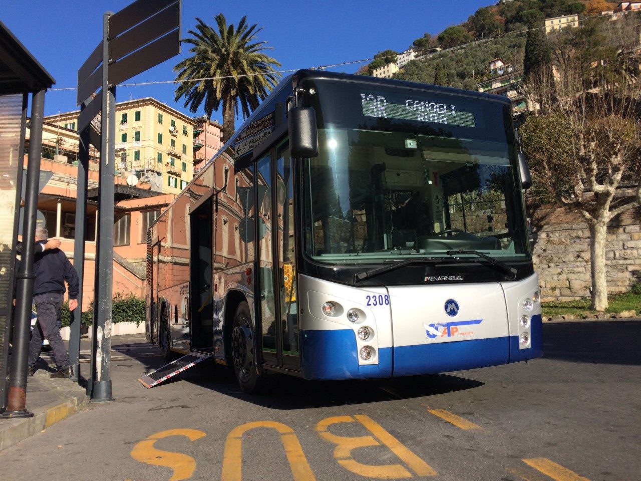Bus navetta nel periodo natalizio a Camogli