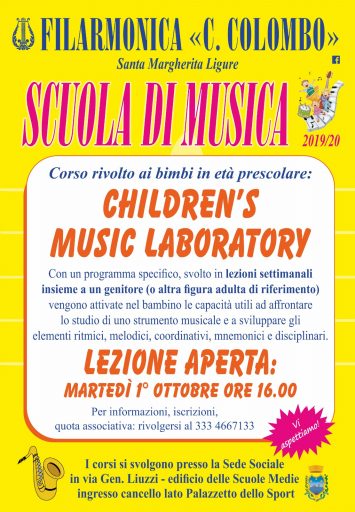 A scuola di musica con la Filarmonica