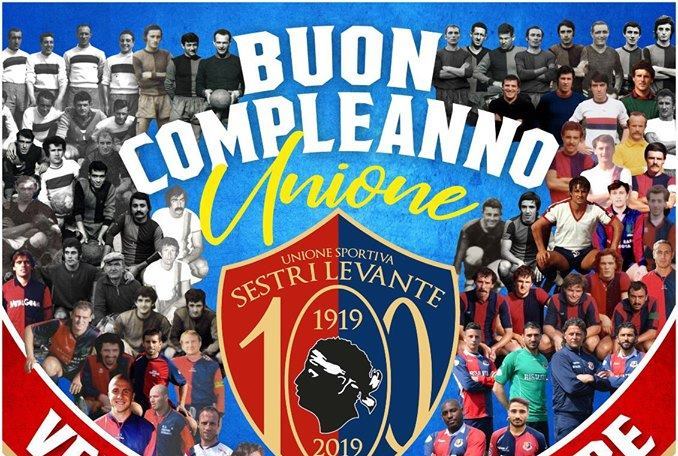 L’Unione Sportiva Sestri Levante 1919 festeggia un secolo di storia