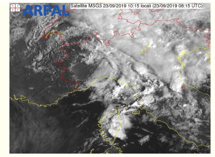 Confermata la chiusura dell’allerta meteo gialla sulle zone B, C, e alle 14 di oggi lunedì 23 settembre