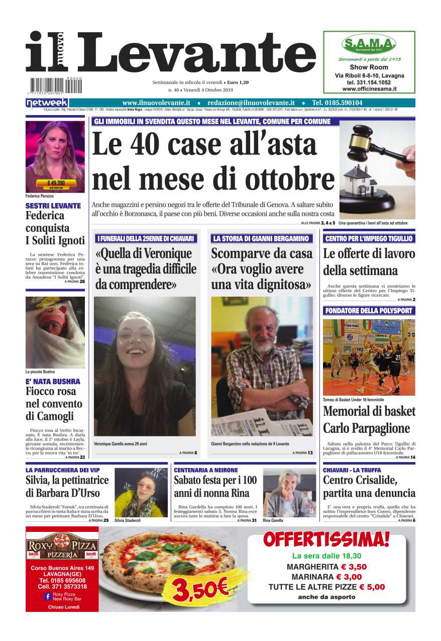 Inchieste, approfondimenti e interviste su Il Nuovo Levante da oggi in edicola