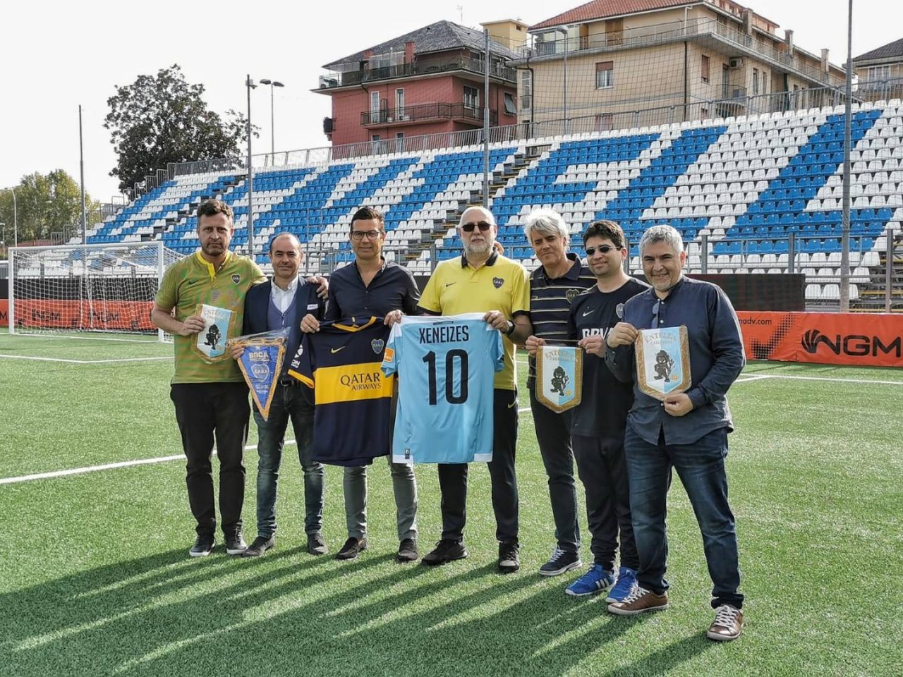 Una delegazione del Boca Juniors in visita all’Entella nel segno del legame tra Chiavari e l’Argentina