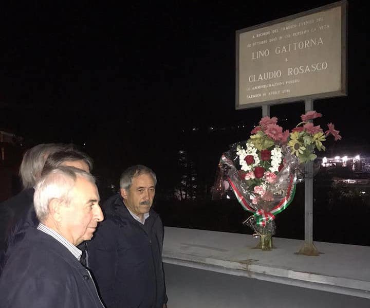 Carasco, ieri l’anniversario della caduta del ponte