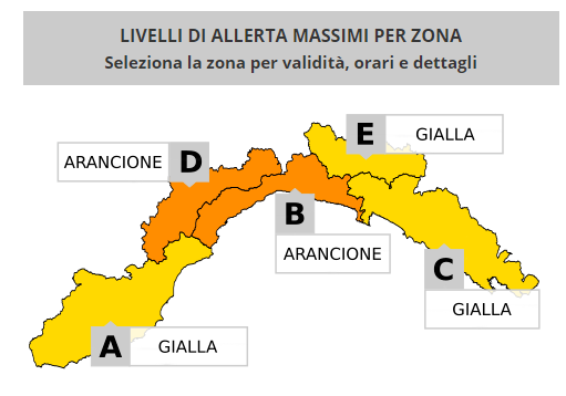 Aggiornamento allerta meteo