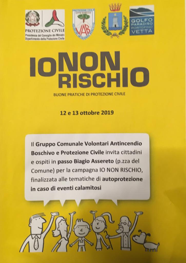Nel week end torna a Recco “Io non rischio”