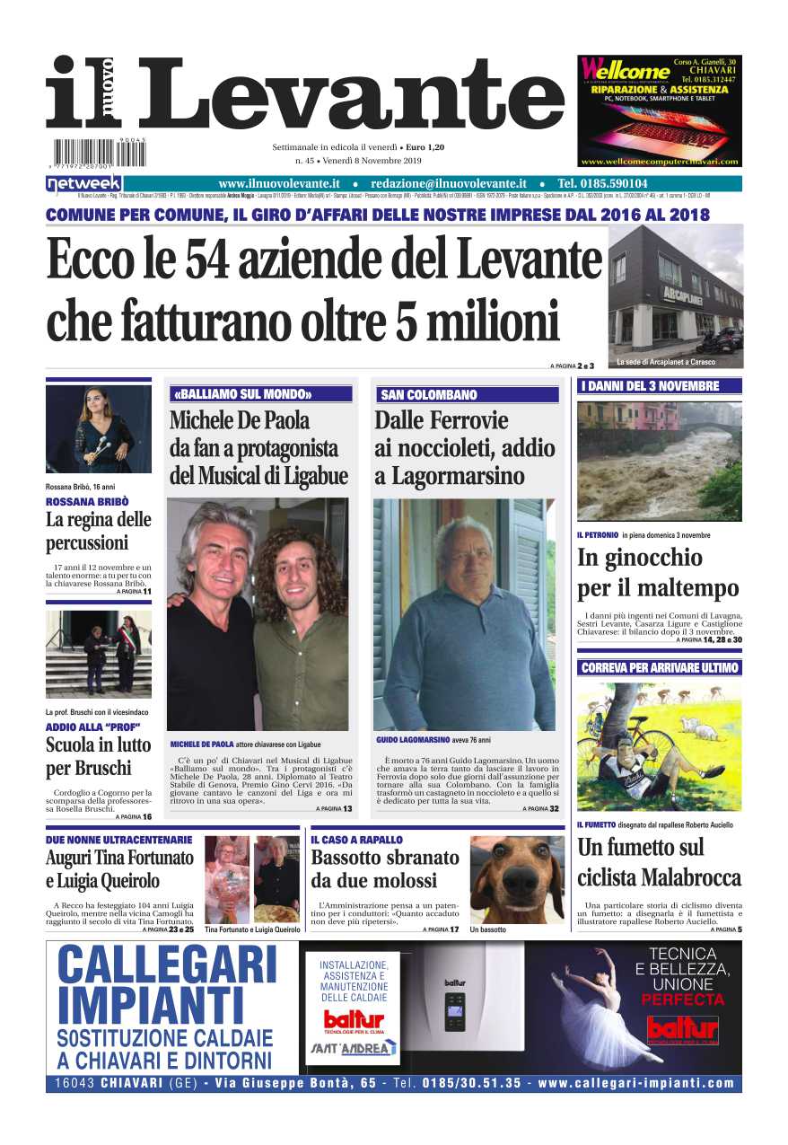 Inchieste, approfondimenti e interviste su Il Nuovo Levante da oggi in edicola