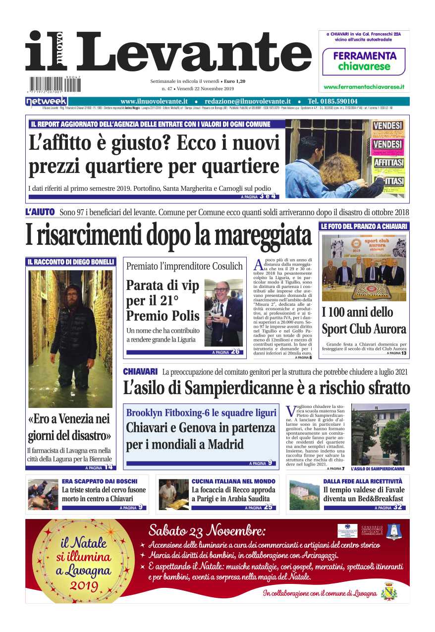 Inchieste, approfondimenti e interviste su Il Nuovo Levante da oggi in edicola