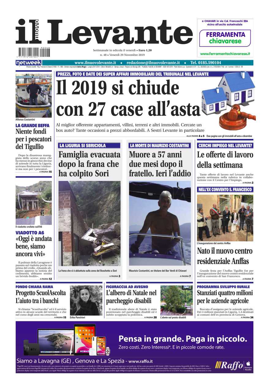 Inchieste, approfondimenti e interviste su Il Nuovo Levante da oggi in edicola