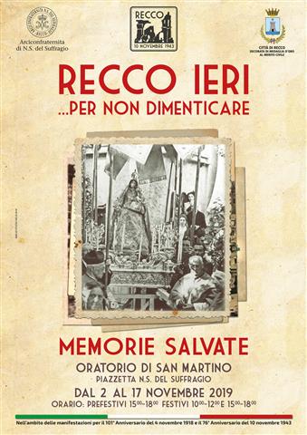 Inaugurazione per la mostra “Memorie salvate” a Recco
