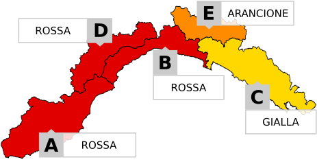 Maltempo, prolungata l’allerta rossa su ponente, genovese e Golfo Paradiso