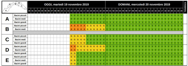 Prorogata l’allerta meteo nel Levante