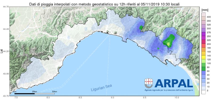Aggiornamento allerta meteo: alle 12 gialla e si conclude alle 13
