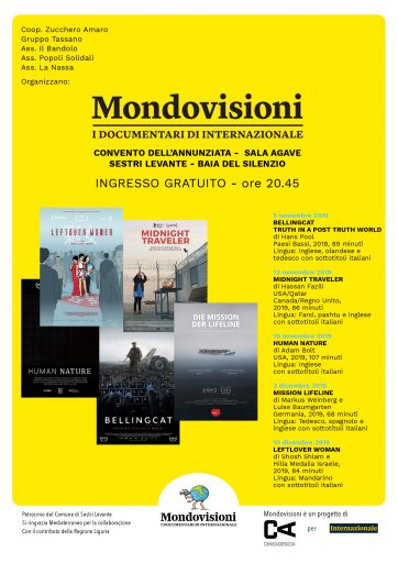 Sestri, “Midnight traveler” per la rassegna “Mondovisioni”