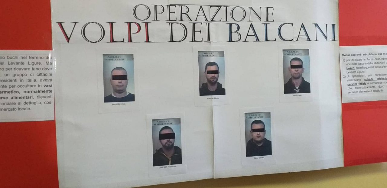 Sestri Levante, operazione Volpi dei Balcani