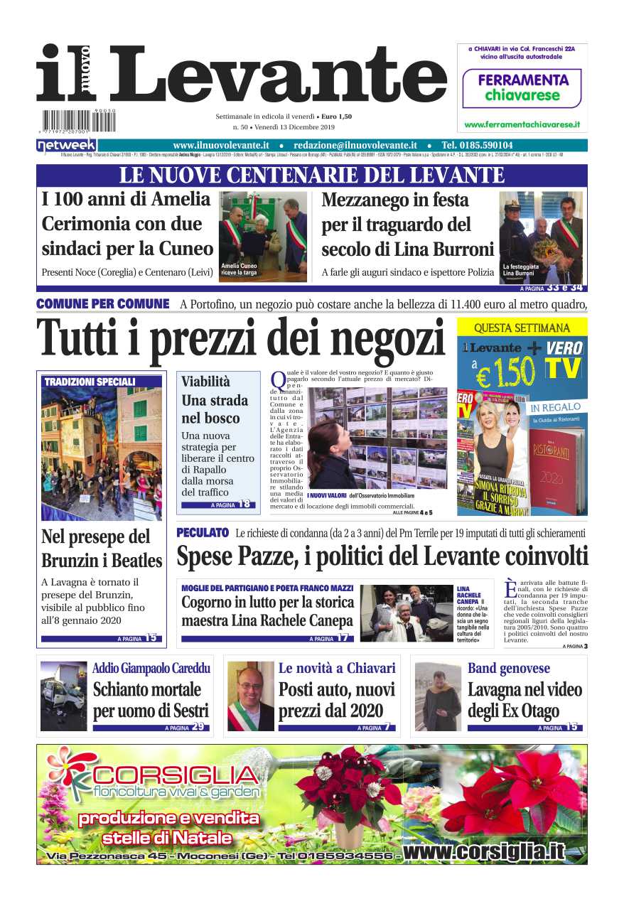 Inchieste, approfondimenti e interviste su Il Nuovo Levante da oggi in edicola