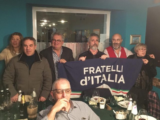 Sestri, ieri la cena d’auguri organizzata da Fratelli d’Italia