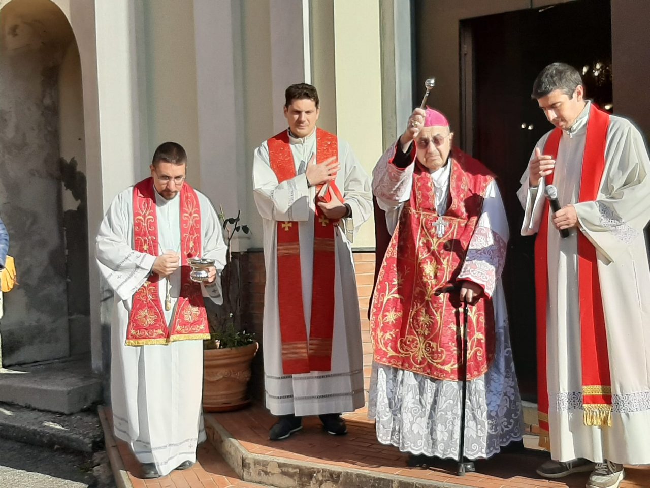 Oggi a Ferrada celebrata santa Barbara con Tanasini