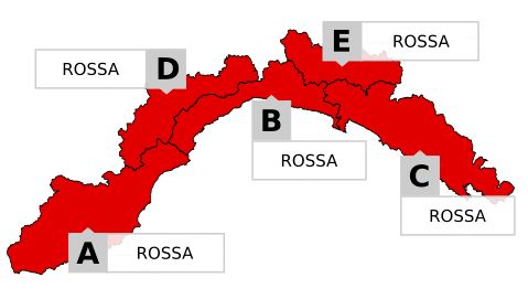 Maltempo, allerta rossa su tutta la Liguria
