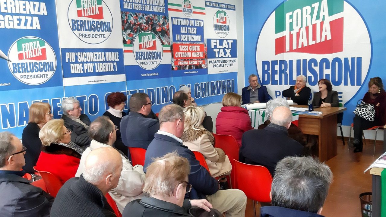 Chiavari, brindisi augurale di Forza Italia con Bagnasco e Muzio