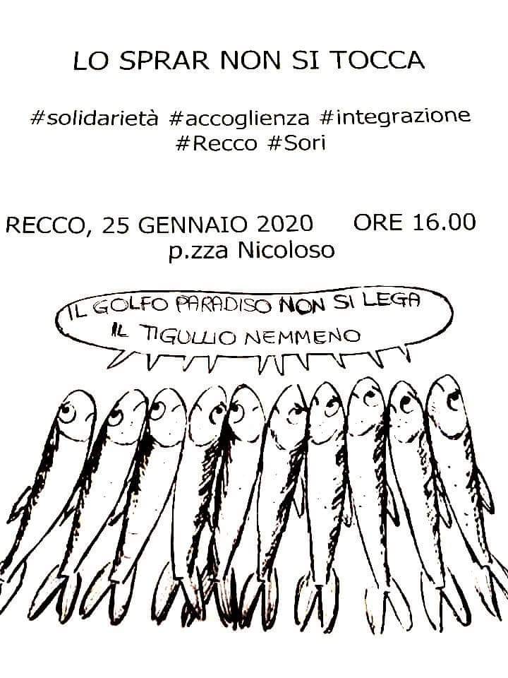 No alla chiusura dello Sprar: anche nel Golfo Paradiso si sollevano le Sardine