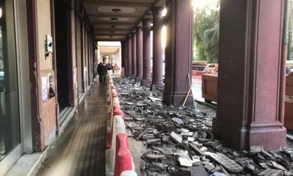 Lavori in piazza Roma a Chiavari
