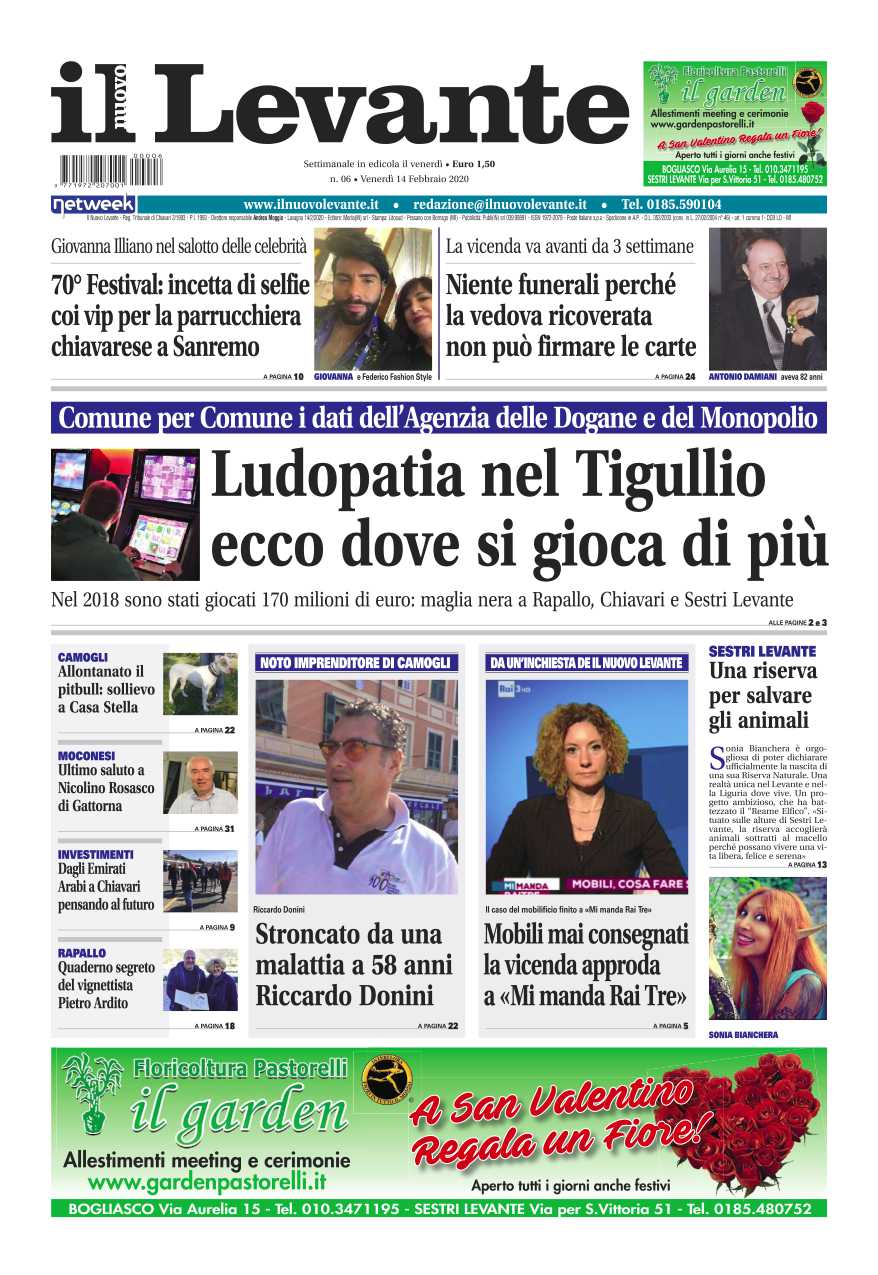 Inchieste, approfondimenti e interviste su Il Nuovo Levante da oggi in edicola
