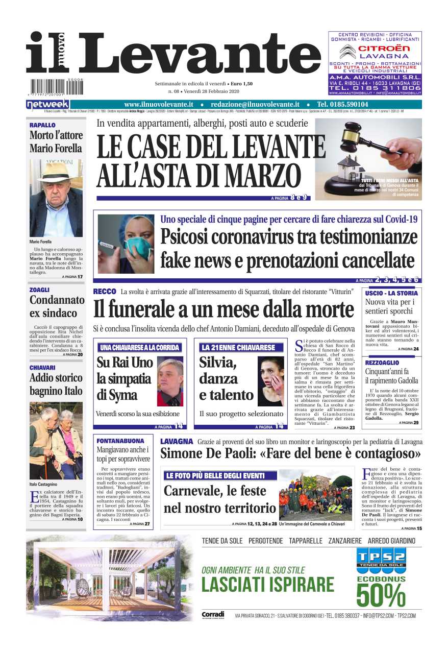 Inchieste, approfondimenti e interviste su Il Nuovo Levante da oggi in edicola