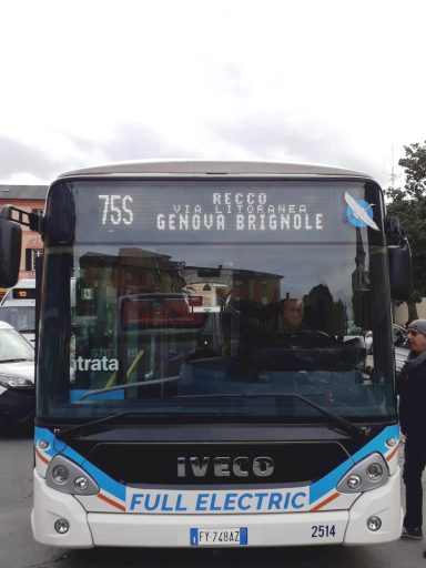 Recco, un nuovo bus totalmente elettrico