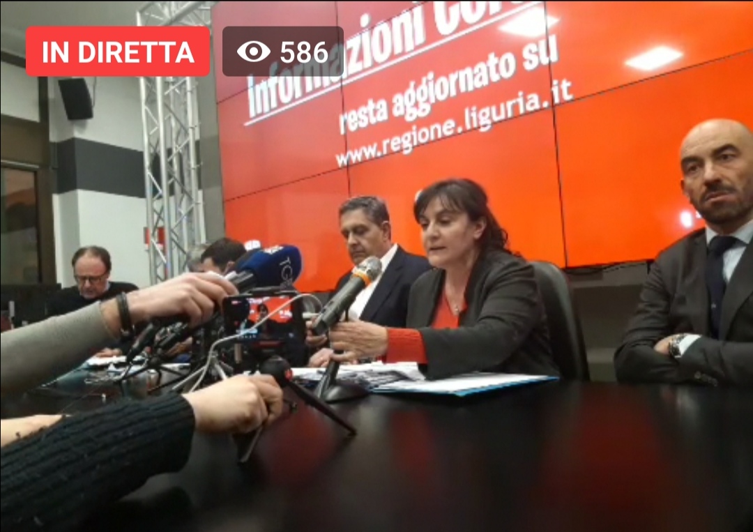 Coronavirus, in totale i contagiati in Liguria sono 16