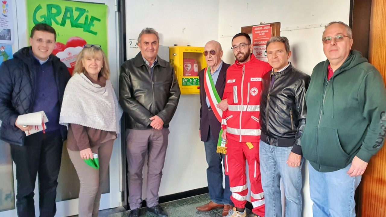 Orero, inaugurato il nuovo defibrillatore donato dalla Croce Rossa di Cicagna