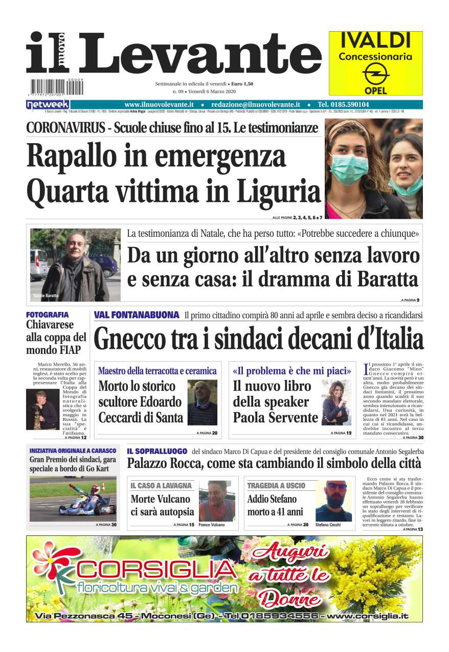 Inchieste, approfondimenti e interviste su Il Nuovo Levante da oggi in edicola