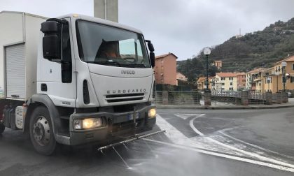 Anche a Recco al via la sanificazione delle strade