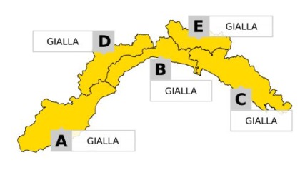 Ci si mette anche il maltempo: domani allerta gialla in tutta la Liguria