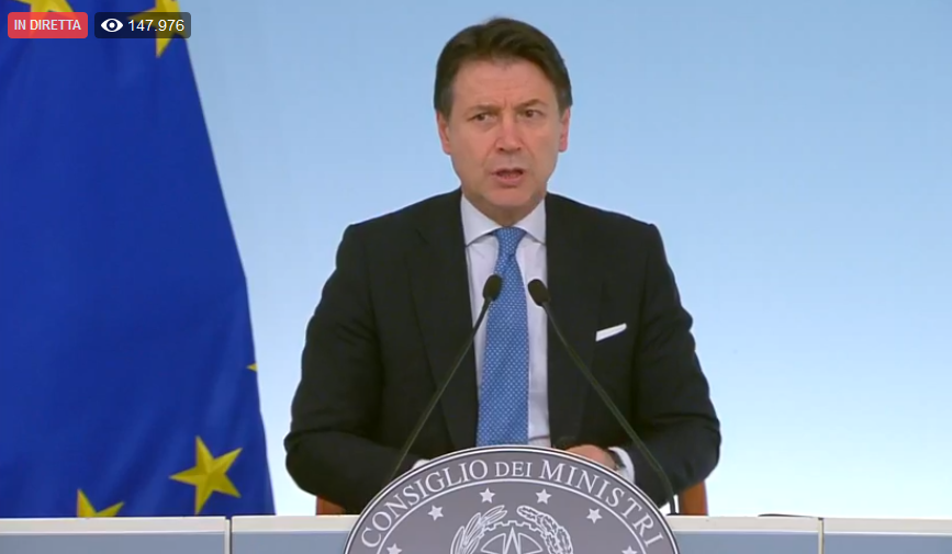 L’annuncio di Conte: “Tutta Italia zona protetta, misure estese all’intero Paese”. Scuole chiuse fino al 3 aprile