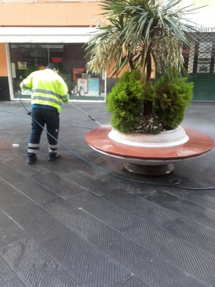 Santa Margherita, proseguono lavaggi e sanificazioni cittadine
