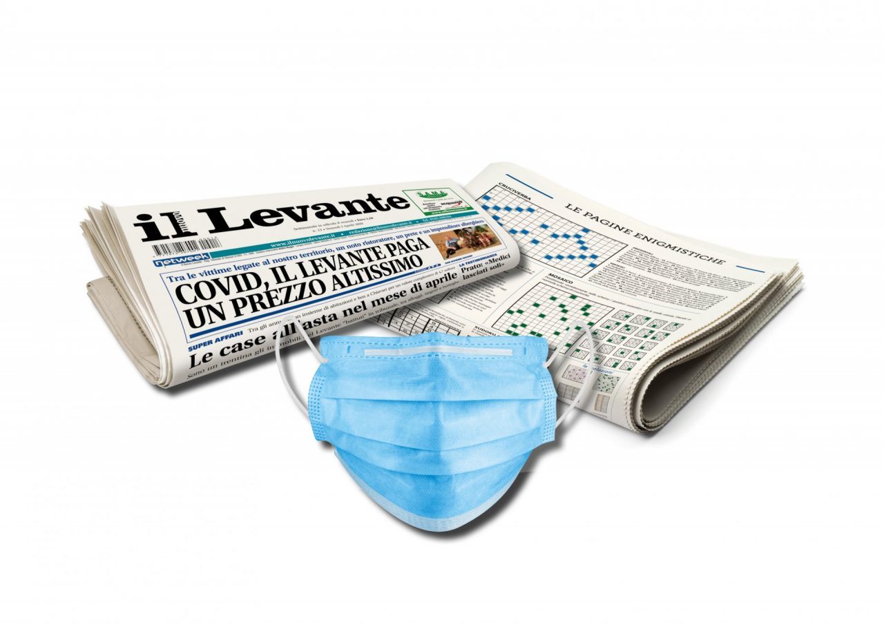 Nel prossimo numero de Il Nuovo Levante una mascherina monouso